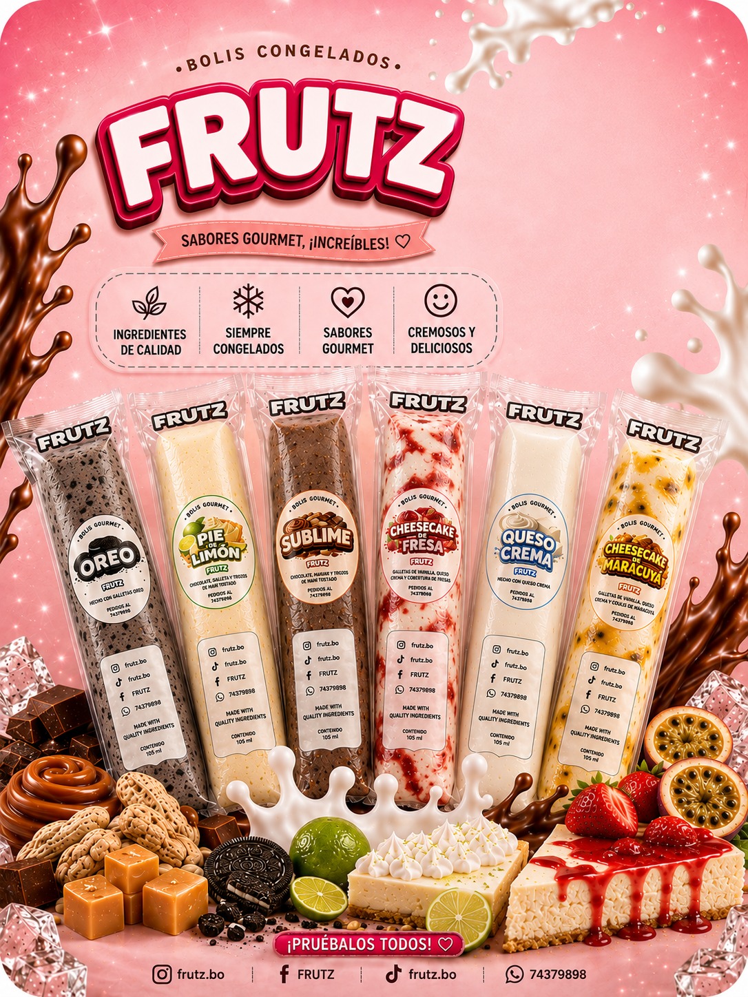 FRUTZ Colección Oficial de Bolis Congelados